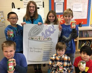 OC Elementary Third Grade Students Collect Canned Good For Daily Bread Soup Kitchen