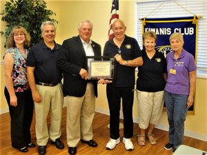 Mike And Mary Evans Presented With Kiwanis Club Volunteer Team Spirit Award