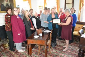 Daughters Of The American Revolution Present Calvin B. Taylor House Museum With Historic Preservation Recognition Award
