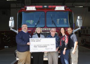 Past Fire Chief White Of Parsonsburg Volunteer Fire Company Honored With Memorial Scholarship In His Name