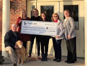 Farmers Bank Of Willards Presents Worcester County Humane Society With $2,500 Check