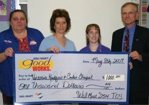 Cedar Chapel Teacher Honored By Wal-Mart