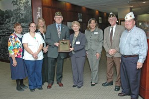 American Legion Present PRMC With Nursing Leadership Plaque