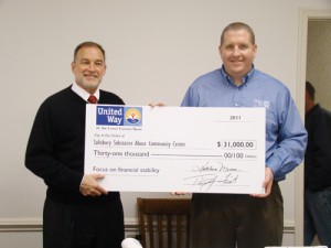 United Way Presents Salisbury Substance Abuse Center With Check