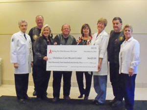 Breast Cancer Center Receives Check