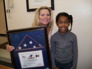 SH Elementary School Receives U.S. Flag
