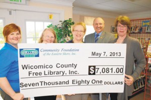 Community Foundation Of The Eastern Shore Awards Wicomico Public Library With $7,081 Community Needs Grant