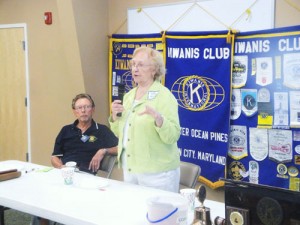 Yenney, Emergency Outreach Coordinator for the Community Church’s Emergency Outreach Program, Guest Speaker At Kiwanis Club of Greater Ocean Pines-Ocean City Weekly Meeting