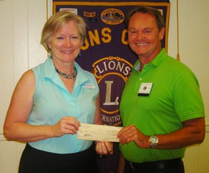 OC Lions Presents Coastal Hospice With $3,000 Check