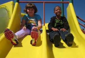 Cedar Chapel Special School Students Enjoy Playground