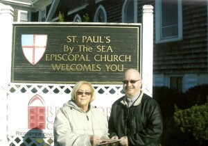 The Late Rev. David A. Dingwall Of St. Paul’s By The Sea Episcopal Church Receives Check From Ladies Ancient Order Of Hibernians