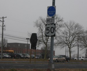 Covered Signs On Route 50 In Place For Upcoming Project