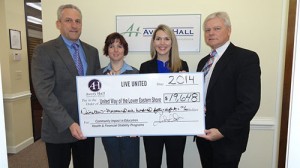 Avery Hall Presents United Way With 2013 Campaign Contributions Totaling $19,648
