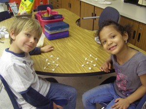 Showell Elementary Students Use Toothpicks And Marshmallows To Build 3D Shapes