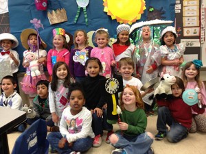 Pre-K Students At OC Elementary School Dress Up And Act Out Favorite Nursery Rhyme