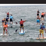 Competitors are shown during the East Coast SUP CUP event in Ocean City earlier this month. Photo by Walk On Water
