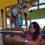 Bartender Elizabeth Sykes pours one of several Maryland Delaware craft beers available on tap at Ocean City’s newest establishment.