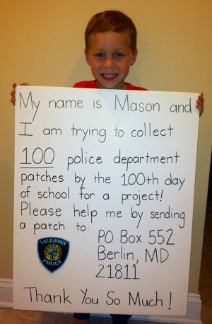 Local Boy’s Police Patch Goal Gets Boost From Deputies; Grassroots Campaign Gets A Surprise