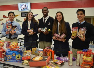 Worcester Prep Upper School Students Organize Food Donations