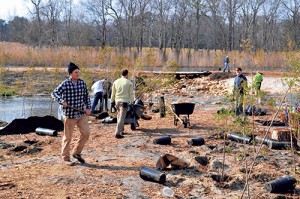 Volunteers Plant 2,000 Trees At Bishopville Dam Site