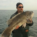 This 28.8-pound tautog caught southeast of Ocean City could be a world record breaker. Submitted Photos