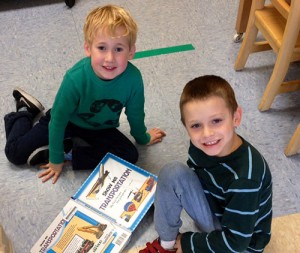 OC Elementary Kindergarten Students Create Ramps Out Of Classroom Objects