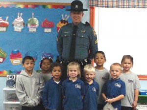 Sergeant J.S. Evans From The Delaware State Police Visits Seaside Christian Academy