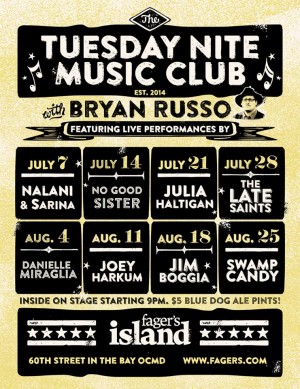 Tuesday Nite Music Club Returns To Fager’s Next Week