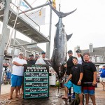 A 551-pound blue marlin was caught on Monday. 