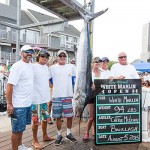 The 94-pound white marlin, the only qualified caught after three days, was caught on Wednesday by Cheryl McLeskey and the “Backlash.” Photo by Hooked On OC
