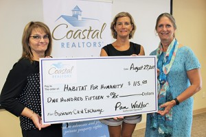 Proceeds From The Coastal Association Of REALTORS® 50/50 Raffle Donated To Habitat For Humanity