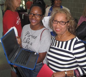 Ninth Grade Students At SH High School Receive Laptops For The 2015-2016 School Year