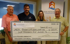 Mark Fritschle Group/Condominium Realty Donates $1,500 To Ocean City Lions’ Wounded Warriors Fund