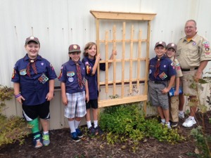 Webelos Scouts Of Troop 155 And Worcester County Garden Club Build Butterfly Garden At Snow Hill Elementary