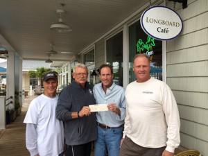 Longboard Cafe Presents $1,000 Check To OCSC