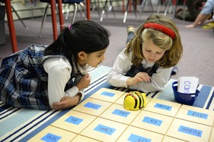 Worcester Prep Kindergarten Students Practice Coding And Mastering Sight Words During National Science Education Week