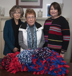 Juliennes And Ladies Auxiliary Of The Knights Of  Columbus Donate Handmade Patriotic Lap Blankets To Veterans At Coastal Hospice