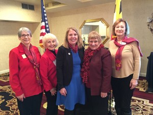 Republican Women Of Worcester County Members Represent Eastern Shore On Legislative Red Scarf Day
