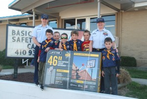 Cub Scout Pack Donates Hoop To OC Coast Guard Station