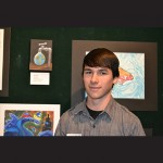 Stephen Decatur High School junior Nick Ager is pictured with his work. Photos by Charlene Sharpe