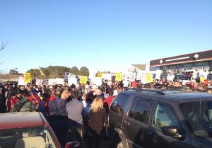 Trump Protestors Have Presence At Rally, But Outnumbered By Supporters