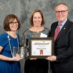 Maryland Association of Realtors (MAR) President Bonnie Casper, MAR Leadership Academy Graduate Brigit Taylor and 2014 NAR President Tom Brown are pictured at a recent ceremony.