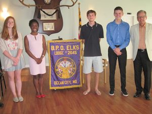 Ocean City Elks Awards Four Scholarships To SD High School Graduates