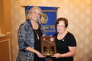Outgoing Rotary Club Of Salisbury President Recognized For Her Year Of Service