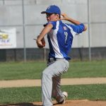 Berlin’s Hunter Selzer pitched a complete game in the state championship win over St. Mary’s last Friday. Submitted photo 