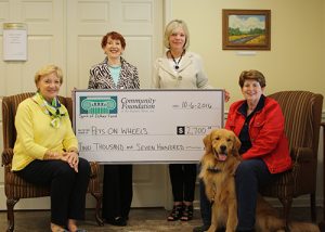 Spirit Of Ester Fund Grants $2,700 To Support “Pets On Wheels”