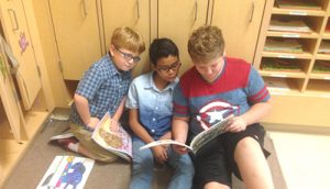 OC Elementary First Graders Enjoy Buddy Readers