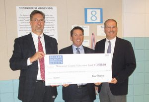 Becker Morgan Presents $2,500 Check To Worcester County Education Foundation