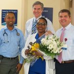 At a recent Daisy Award presentation at Atlantic General Hospital were Atif Zeeshan, M.D., Critical Care Medicine; Michael Franklin, Atlantic General Hospital president and CEO; Anne Watson-Waples, RN, 1st Quarter 2017 DAISY recipient; and Scott Rose, Director Atlantic General Hospital ICU & Cardiopulmonary Services. Submitted Photos