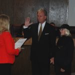 Ocean City Councilman Tony DeLuca is sworn in. Photo by Shawn Soper